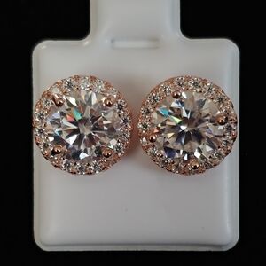 Elegant Rose Gold Stud Earrings